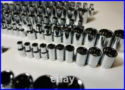 CRAFTSMAN 164 pc 1/4 3/8 1/2 Dr SAE METRIC MM 6pt 12pt wrench socket Tool set
