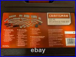 CRAFTSMAN 165 Piece Mechanics Tool Set with Case SAE & Metric #38165 NEW READ