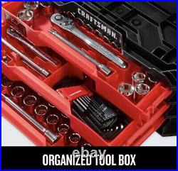 CRAFTSMAN 216 Piece SAE Metric Mechanics Tool Set Socket Wrench with 3 Drawer Case CRAFTSMAN 216 Piece SAE Metric Mechanics Tool Set Socket Wrench with 3 Drawer Case