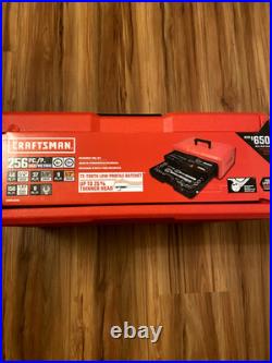 CRAFTSMAN 256-Piece Standard SAE and Metric Polished Chrome Mechanics Tool Set