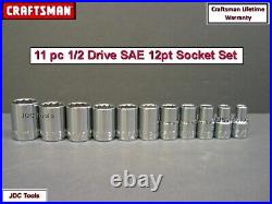 CRAFTSMAN 37 pc 1/2 SAE METRIC Socket Set with 1/2 Flex Head Ratchet Wrench