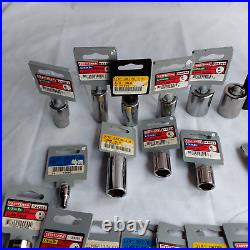 CRAFTSMAN 39PC 3/8 1/2 Drives and Sockets 6 PT SAE AND METRIC NEW