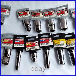 CRAFTSMAN 39PC 3/8 1/2 Drives and Sockets 6 PT SAE AND METRIC NEW