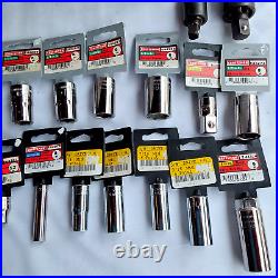 CRAFTSMAN 39PC 3/8 1/2 Drives and Sockets 6 PT SAE AND METRIC NEW