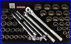 CRAFTSMAN 45 pc 3/4 Drive SAE / Metric Set with Ratchets, Sockets, & Extensions