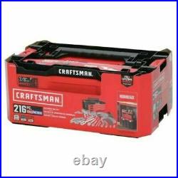 CRAFTSMAN MECHANIC'S TOOL SET SAE/METRIC, 216 piece Versastack tool box