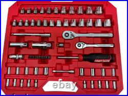 CRAFTSMAN Mechanics Tool Set 105 Pcs SAE/Metric withCase 1/4& 3/8 CMMT12123