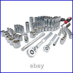 CRAFTSMAN Mechanics Tool Set 105 Pcs, Standard (SAE) and Metric with Case, 1/4