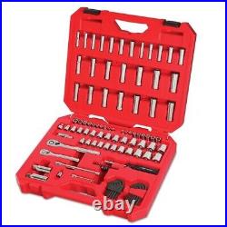 CRAFTSMAN Mechanics Tool Set Socket Wrench 105 Piece SAE Metric Gunmetal 1/4 3/8