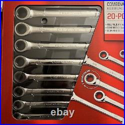 CRAFTSMAN TOOLS 20 pc Combination Ratcheting Wrench Set Metric 10 MM 10 SAE New