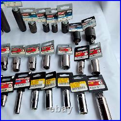 CRAFTSMAN TOOLS 3/8 1/2 Drives and Sockets 6PT SAE AND METRIC 39PC, VTG NEW