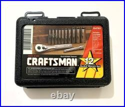 CRAFTSMAN Tools USA 34781 SAE 34782 Metric 12pc 1/4 Dr. Socket Ratchet Sets NEW