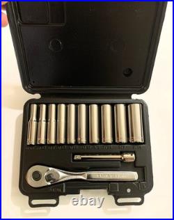 CRAFTSMAN Tools USA 34781 SAE 34782 Metric 12pc 1/4 Dr. Socket Ratchet Sets NEW