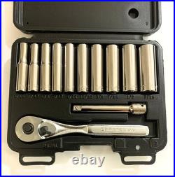 CRAFTSMAN Tools USA 34781 SAE 34782 Metric 12pc 1/4 Dr. Socket Ratchet Sets NEW