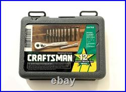 CRAFTSMAN Tools USA 34781 SAE 34782 Metric 12pc 1/4 Dr. Socket Ratchet Sets NEW