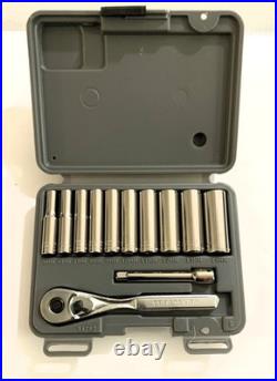 CRAFTSMAN Tools USA 34781 SAE 34782 Metric 12pc 1/4 Dr. Socket Ratchet Sets NEW