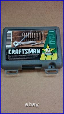 CRAFTSMAN USA #34781 SAE & #34782 METRIC 12 Pc 1/4 DRIVE 6PT DEEP SOCKET SETS