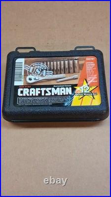 CRAFTSMAN USA #34781 SAE & #34782 METRIC 12 Pc 1/4 DRIVE 6PT DEEP SOCKET SETS