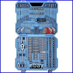 Channellock 225-Pc Professional Mechanic Tool Set SAE Metric 1/4 3/8 1/2 Dr New