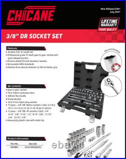 Chicane 35pc 3/8 Dr Socket Set Ch1001
