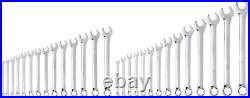 Combination Wrench Set 6 Pt. SAE/Metric 28pc Alloy Steel Repair Mechanics Tool
