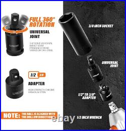 Complete 3/8 Drive Socket Set, 48 Pieces SAE & Metric with Complete 3/8 Drive Socket Set, 48 Pieces SAE & Metric with