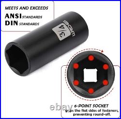 Complete 3/8 Drive Socket Set, 48 Pieces SAE & Metric with Complete 3/8 Drive Socket Set, 48 Pieces SAE & Metric with