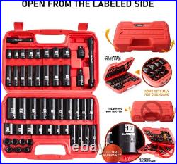 Complete 3/8 Drive Socket Set, 48 Pieces SAE & Metric with Complete 3/8 Drive Socket Set, 48 Pieces SAE & Metric with
