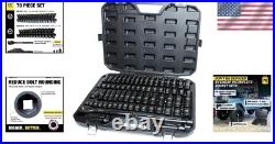 Comprehensive 70pc Socket Master Set SAE & Metric, Standard & Deep Sockets
