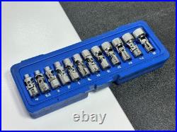 Cornwell Tools CBPU1MT 12pc 1/4 Drive Metric Universal Swivel Wobble Socket Set