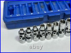 Cornwell Tools CBPU1MT 12pc 1/4 Drive Metric Universal Swivel Wobble Socket Set