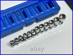 Cornwell Tools CBPU1MT 12pc 1/4 Drive Metric Universal Swivel Wobble Socket Set