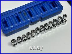 Cornwell Tools CBPU1MT 12pc 1/4 Drive Metric Universal Swivel Wobble Socket Set