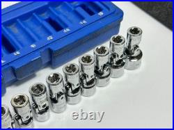 Cornwell Tools CBPU1MT 12pc 1/4 Drive Metric Universal Swivel Wobble Socket Set