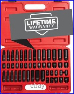 Cr-Mo Alloy Steel Socket Set, 48-Piece, Standard/Deep