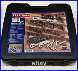 Craftsman 101pc Metric & SAE Socket Set 1/4 3/8 1/2 Drive 33101 USA Open box