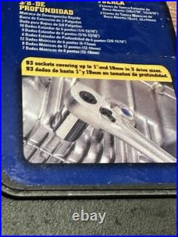 Craftsman 101pc Metric & SAE Socket Set 1/4 3/8 1/2 Drive 33101 USA Open box