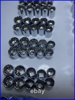 Craftsman 120pc 1/2 Drive Socket Lot SAE Metric 12 Point Chrome New No Box Craftsman 120pc 1/2 Drive Socket Lot SAE Metric 12 Point Chrome New No Box
