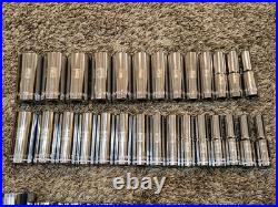 Craftsman 12-point 143 pc 1/2 3/8 1/4 Dr METRIC SAE SOCKET SET Deep Shallow #2 Craftsman 12-point 143 pc 1/2 3/8 1/4 Dr METRIC SAE SOCKET SET Deep Shallow #2