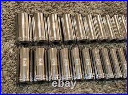 Craftsman 12-point 143 pc 1/2 3/8 1/4 Dr METRIC SAE SOCKET SET Deep Shallow #2 Craftsman 12-point 143 pc 1/2 3/8 1/4 Dr METRIC SAE SOCKET SET Deep Shallow #2