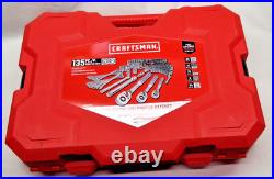 Craftsman 135 pc. Socket Set, SAE & Metric, 1/4, 3 8, & 1/2 Drive