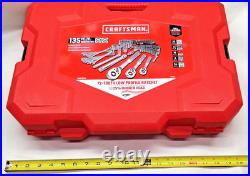 Craftsman 135 pc. Socket Set, SAE & Metric, 1/4, 3 8, & 1/2 Drive