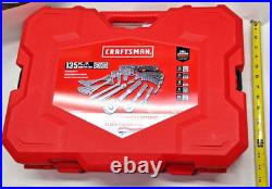 Craftsman 135 pc. Socket Set, SAE & Metric, 1/4, 3 8, & 1/2 Drive