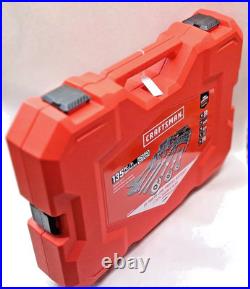 Craftsman 135 pc. Socket Set, SAE & Metric, 1/4, 3 8, & 1/2 Drive