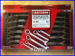 Craftsman 14 Piece Standard and Metric Reversible Ratcheting Wrench Set