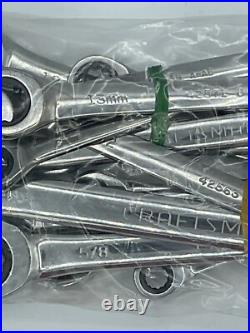 Craftsman 14pc SAE / Metric Ratcheting Combination Wrench set NOS Craftsman 14pc SAE / Metric Ratcheting Combination Wrench set NOS