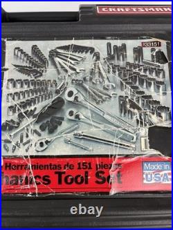 Craftsman 151 Piece Mechanics Tool Set Made in USA 9-33151 Metric SAE Plus Extra