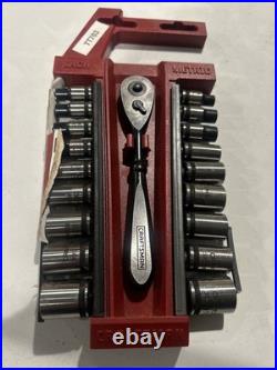 Craftsman 19 Pc SAE Metric 1/4 Drive Socket Wrench Set 32825