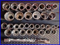 Craftsman 1/2 Drive 35pc Socket Set SAE & MM, 12-pt, GREAT SET, USA