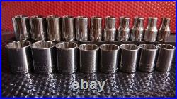Craftsman 1/2 Drive 35pc Socket Set SAE & MM, 12-pt, GREAT SET, USA